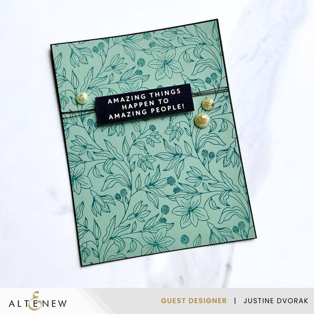 Altenew Press Plate - One-Go: Solid Sentiment Strips 2 ALT10797