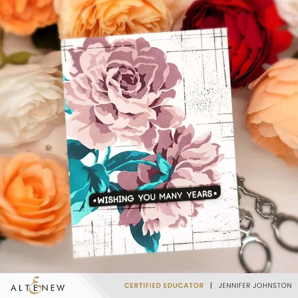 Altenew Layering Stencil Art Set: Majestic Roses (7 in 1) ALT11214