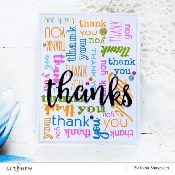 Altenew Clear Stamps - Thank You Builder ALT3157
