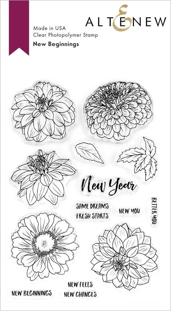 Altenew Clear Stamps - New Beginnings ALT3719S