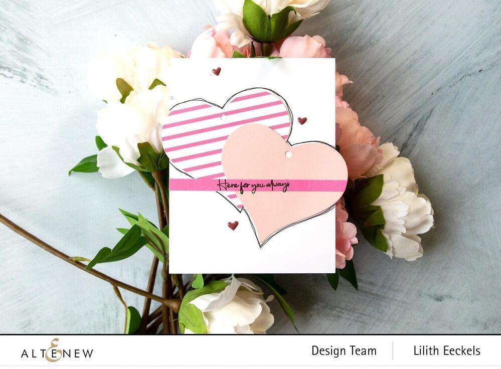 Altenew Dies Set - Layered Gift Tag - Heart ALT4554