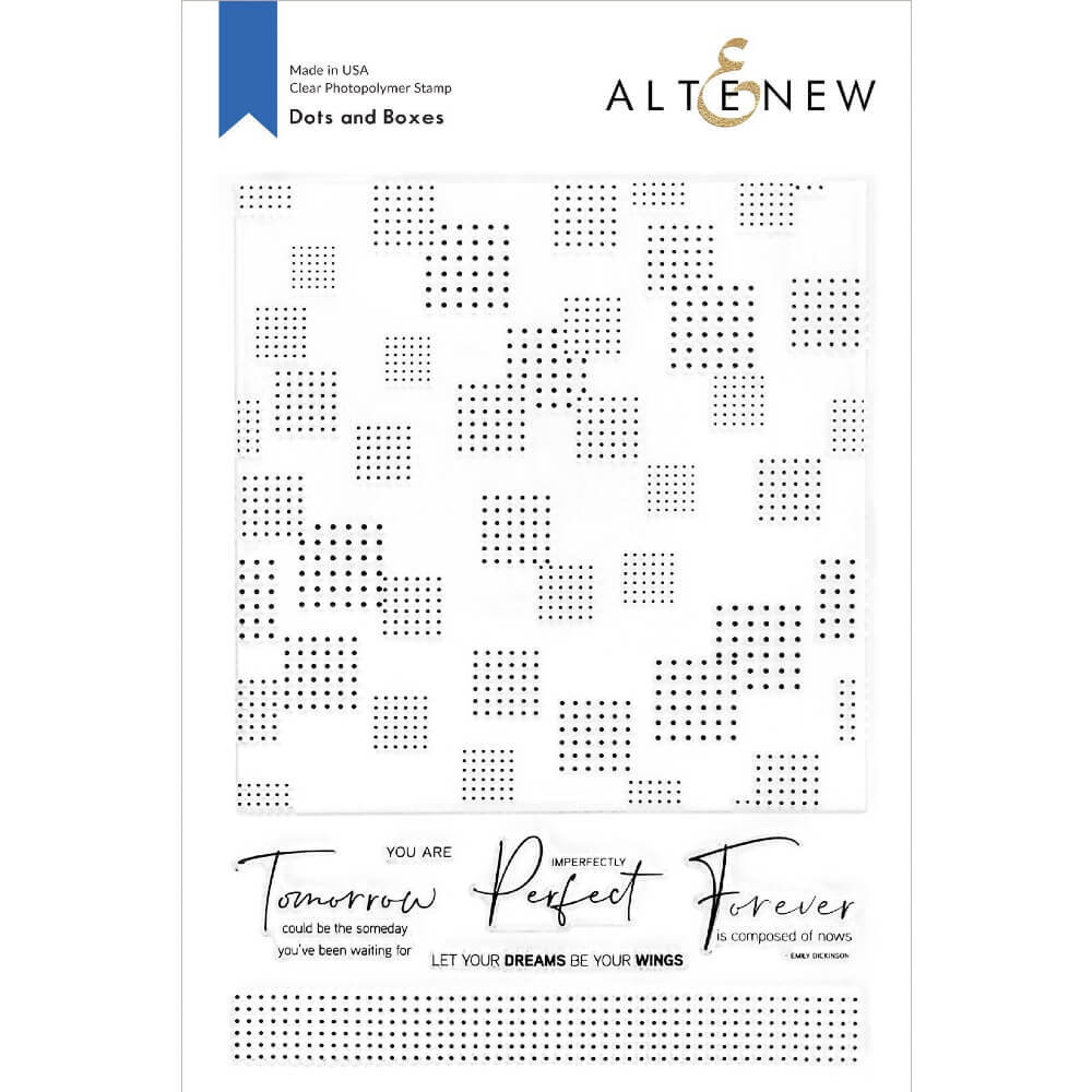 Altenew Clear Photopolymer Stamps - Dots and Boxes ALT4669