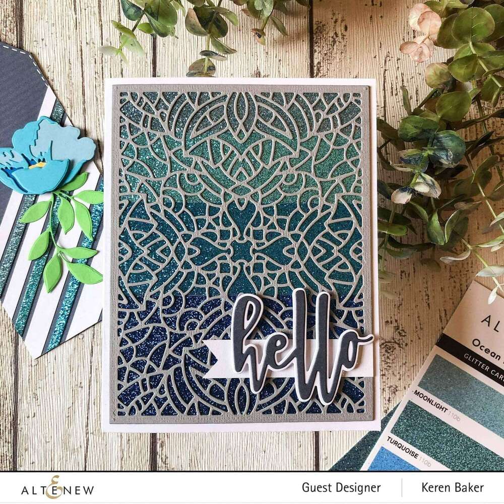 Altenew Glitter Gradient Cardstock Set - Ocean Reflection ALT4963