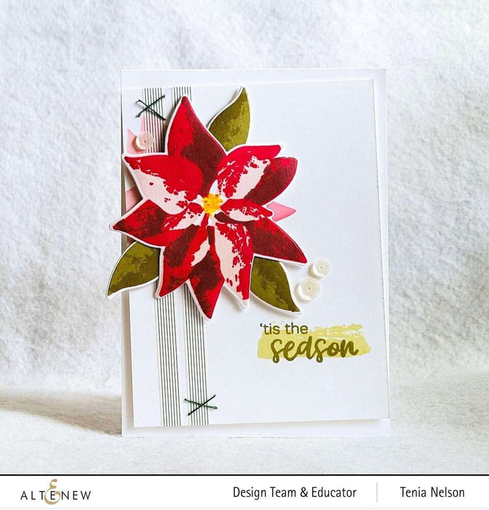 Altenew Clear Stamps - Dry Brush Poinsettia ALT6425