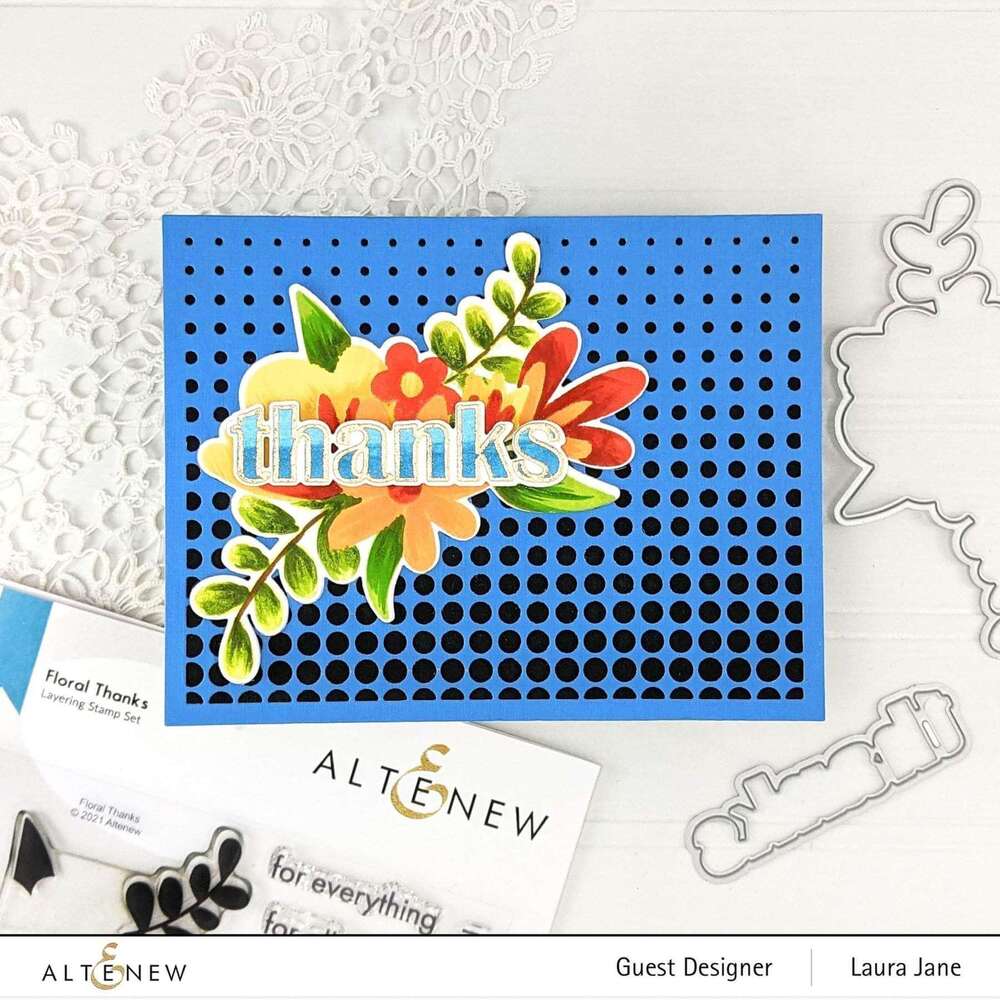 Altenew Clear Stamps - Floral Thanks ALT6430