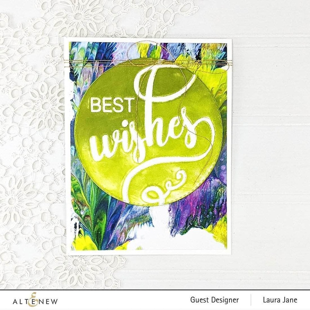 Altenew Modern Wishes Debossing Folder ALT6455