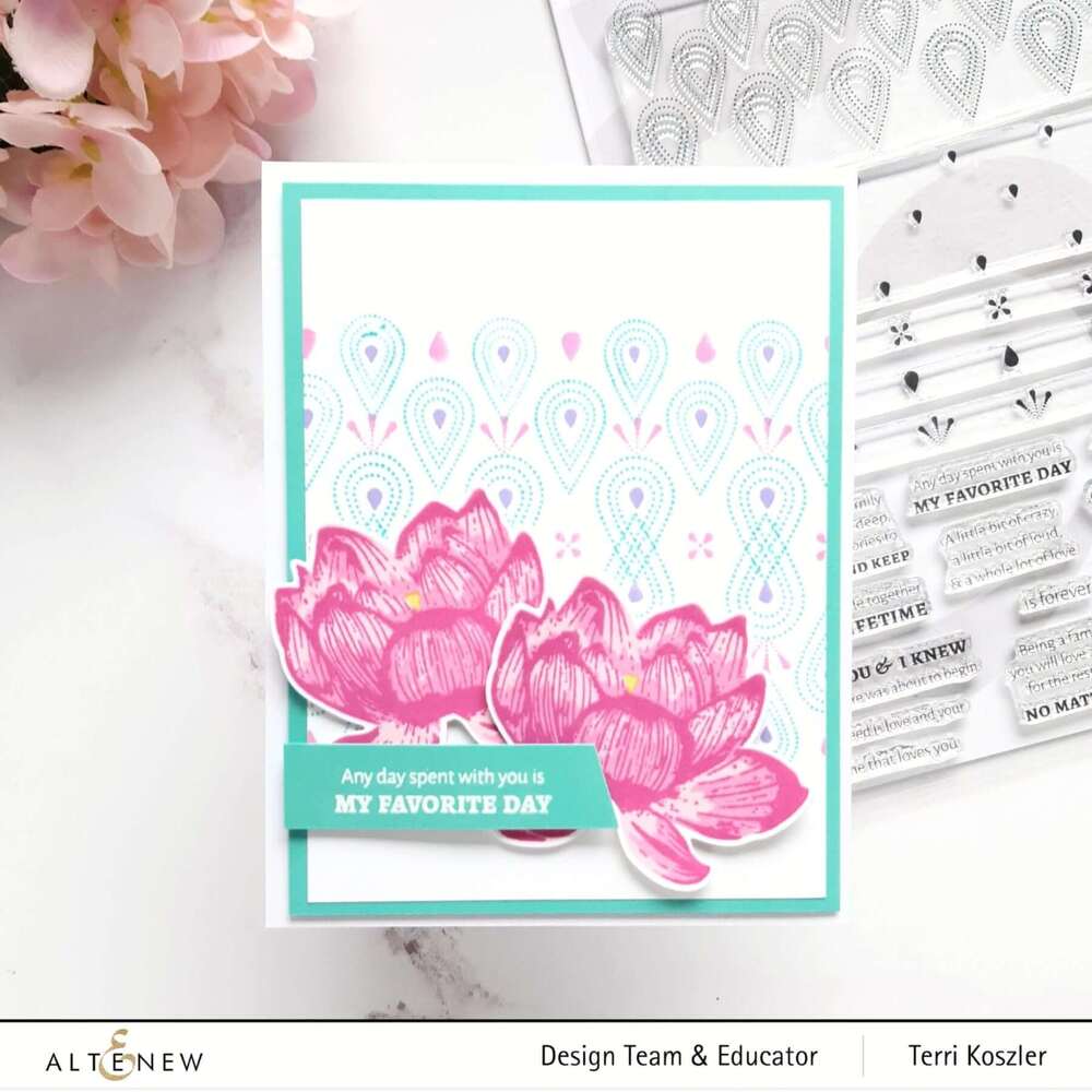 Altenew Clear Stamps - Dotted Teardrops ALT6605