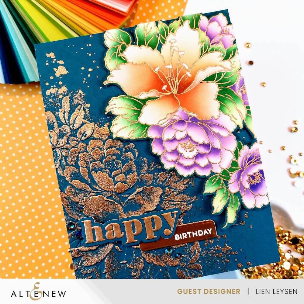 Altenew 3D Embossing Folder - Bold Bouquet ALT7686