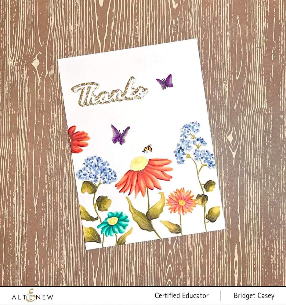 Altenew Coloring Stencil - Playful Wildflower ALT7699