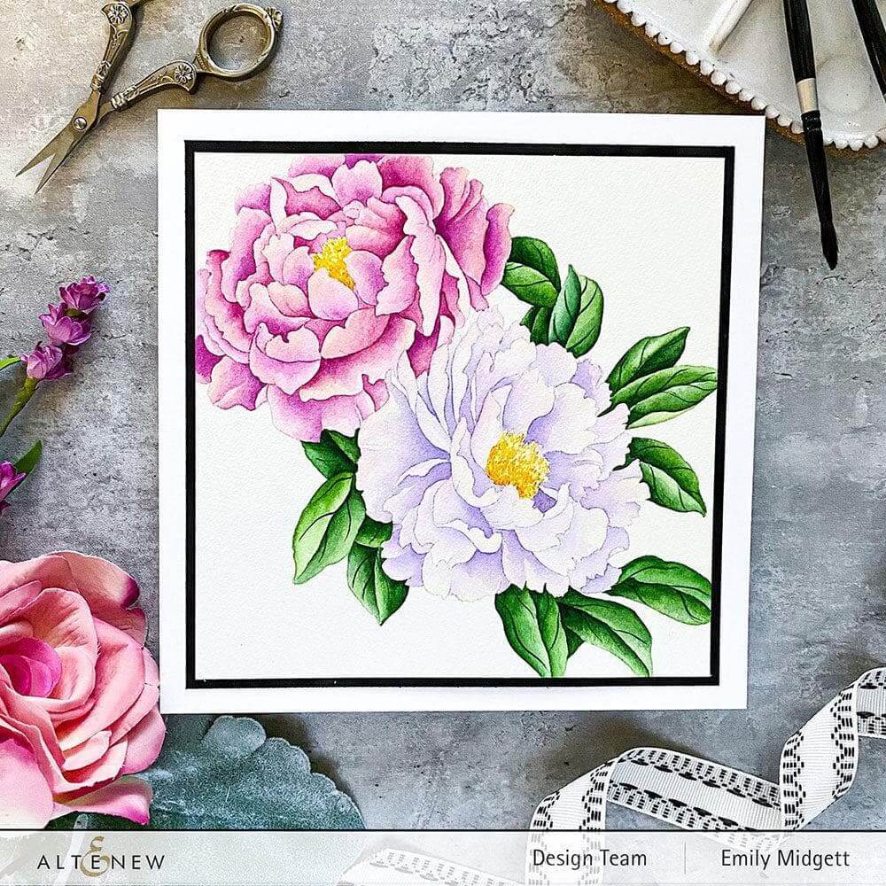 Altenew Clear Stamps - Billowing Peonies ALT7740