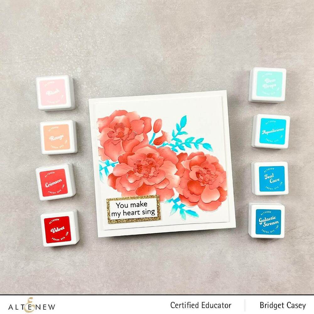 Altenew Fresh Dye Inks - Red Sunset (Blush, Rouge, Crimson, Velvet) ALT7749BN