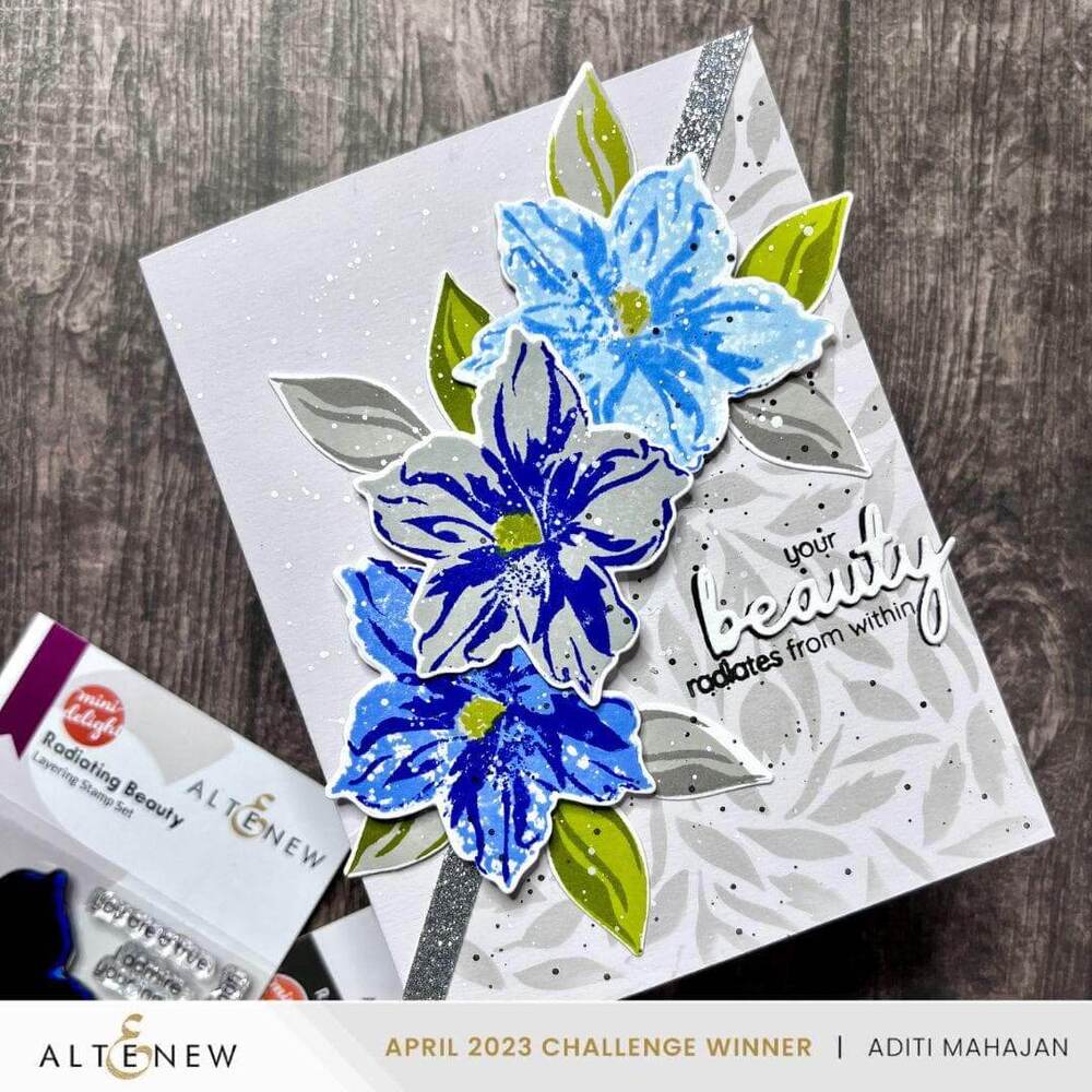 Altenew Stamp & Die Set - Mini Delight: Radiating Beauty ALT8084BN