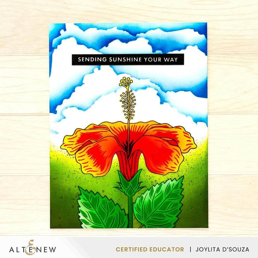Altenew Clear Stamps - Hibiscus Motif ALT8215