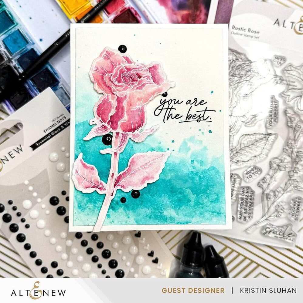 Altenew Clear Stamps - Rustic Rose ALT8919