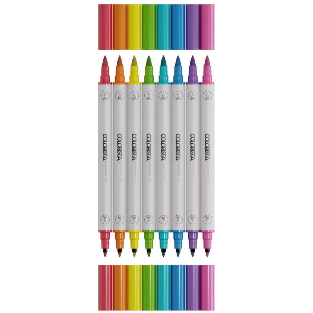 Spectrum Noir Colorista Art Marker 8/Pkg - Brilliant Hues
