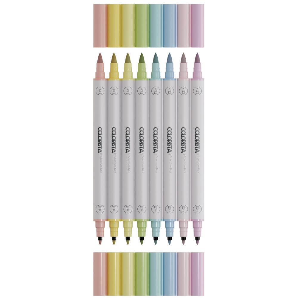 Spectrum Noir Colorista Art Marker 8/Pkg - Soft Tints
