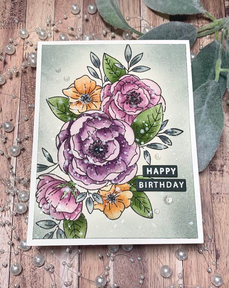 Gina K Designs Stamps - Happy Bouquet
