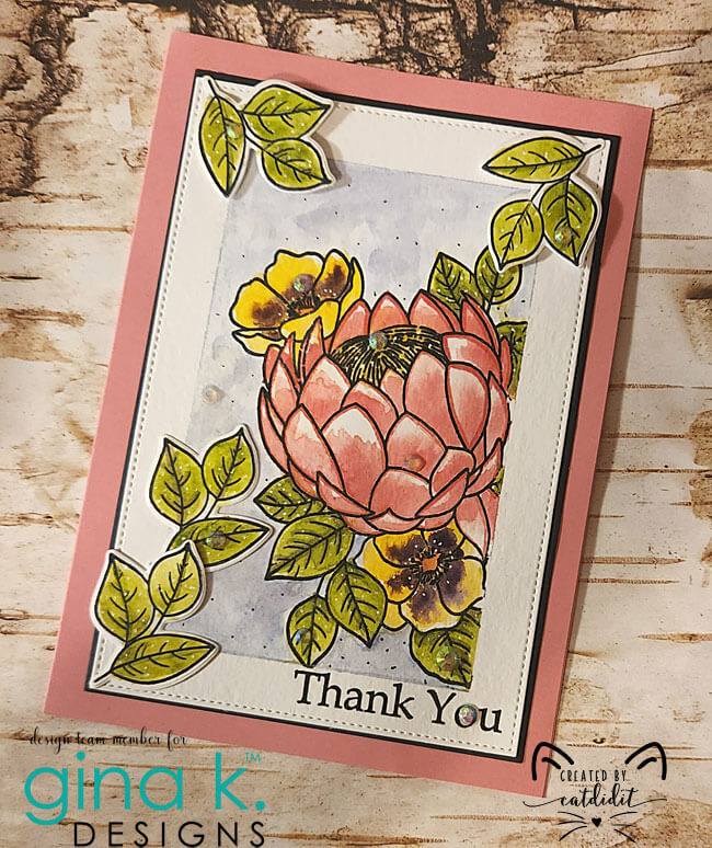 Gina K Designs Clear Stamps - Perfect Protea