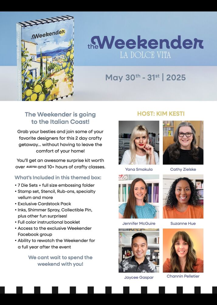 Spellbinders The Weekender 2025 Craft Kit & Virtual Retreat BD-0947