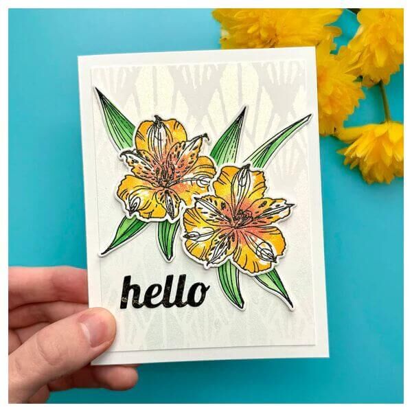 Spellbinders Clear Stamps & Die Set - Heartfelt Blooms (by Simon Hurley)