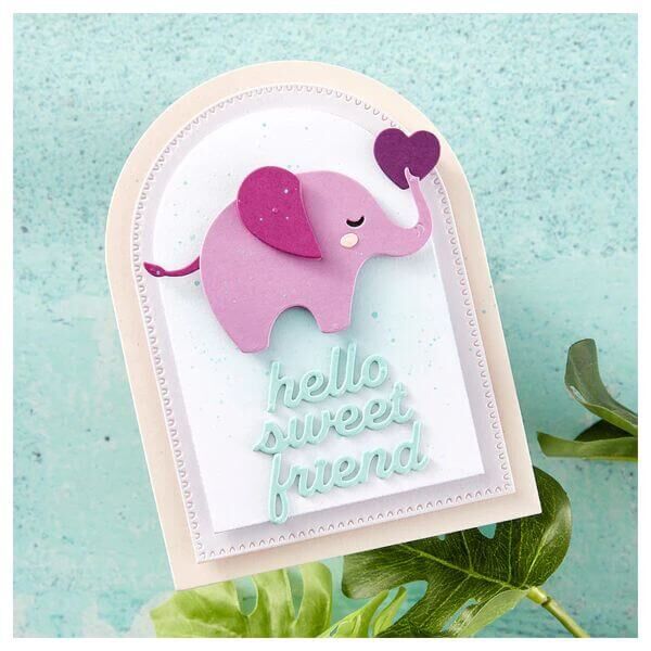 Spellbinders Dies - Peanut's Heartfelt Hello BD-0962
