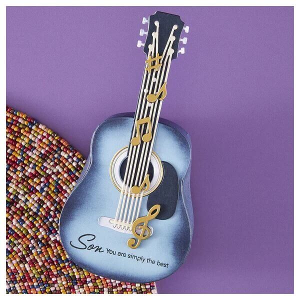 Spellbinders Bundle Dies - Bibi's Musical Notes Collection - Majestic Guitar Box Creator (by Bibi Cameron) BD-0978