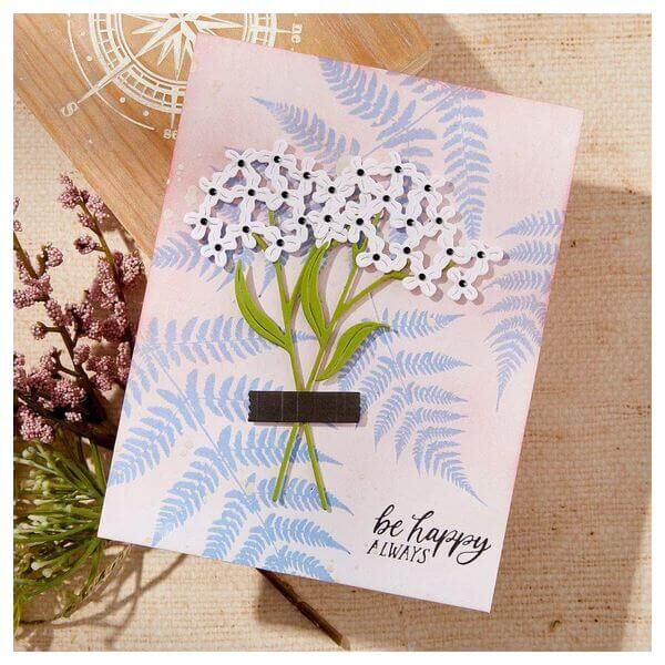 Spellbinders Press Plate - Field Notes Collection - Lush Ferns BP-228
