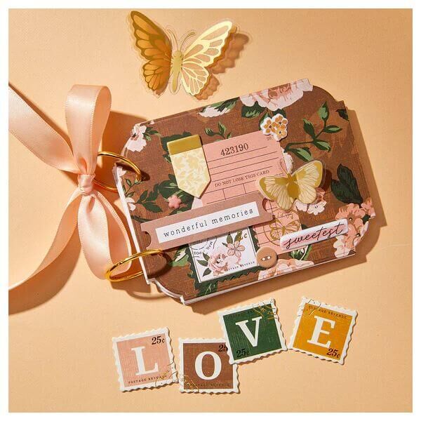Spellbinders Press Plate & Die Set - Golden Afternoon Collection - Cherish This BP-273