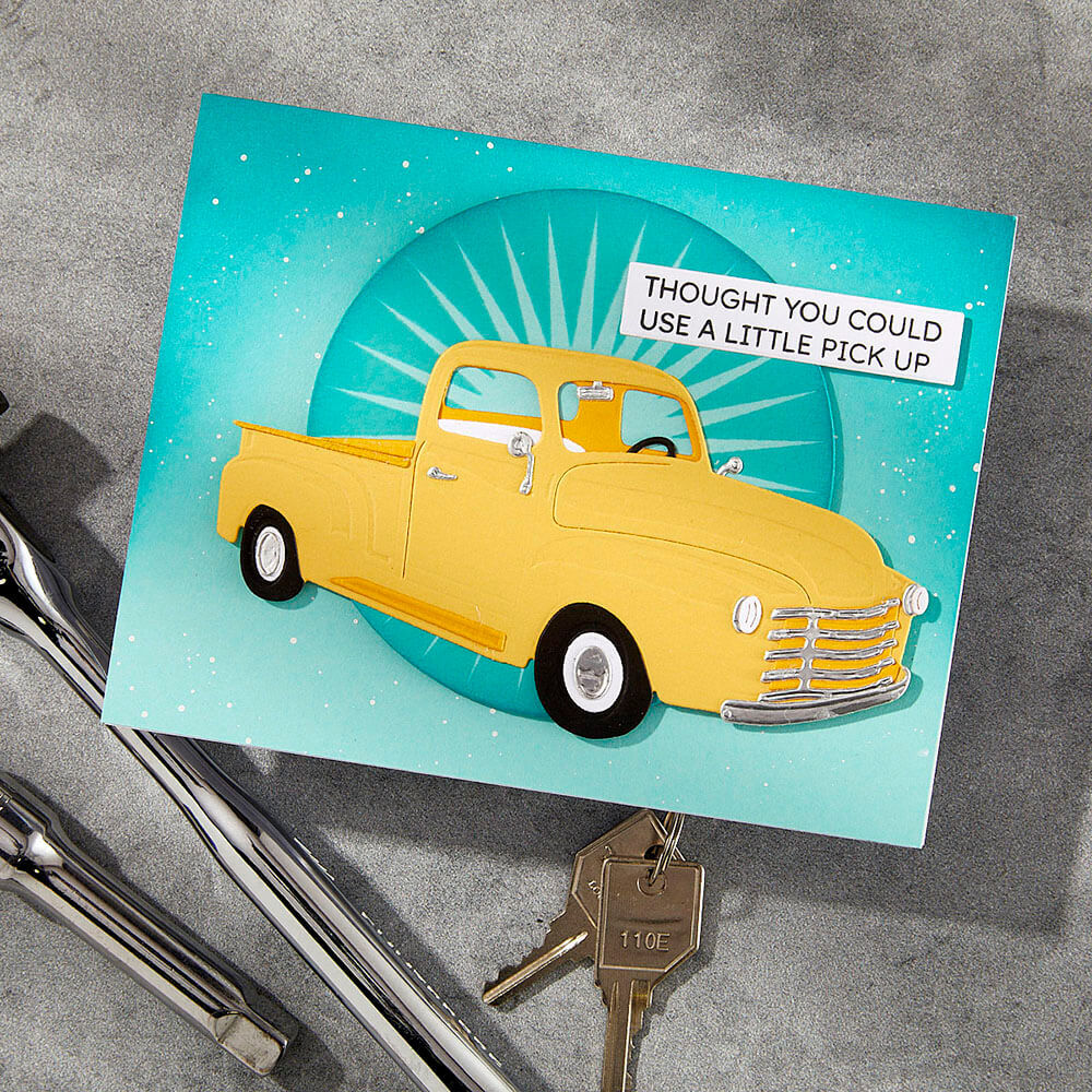 Spellbinders Press Plate - Classic Road Legends Collection - Radiant Starburst (by Mindy Eggen) BP-300