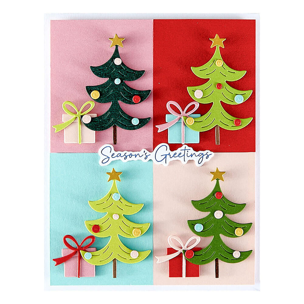 Spellbinders Press Plate & Die Set - Wonderland Collection - Merry Messages BP-312