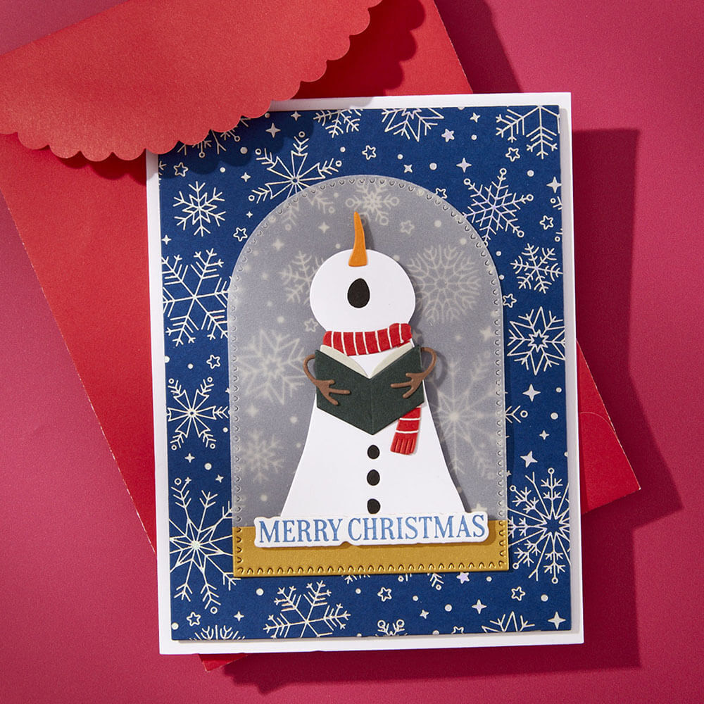 Spellbinders BetterPress Plate - Wonderland Collection - Snowfall Shimmer BP-314