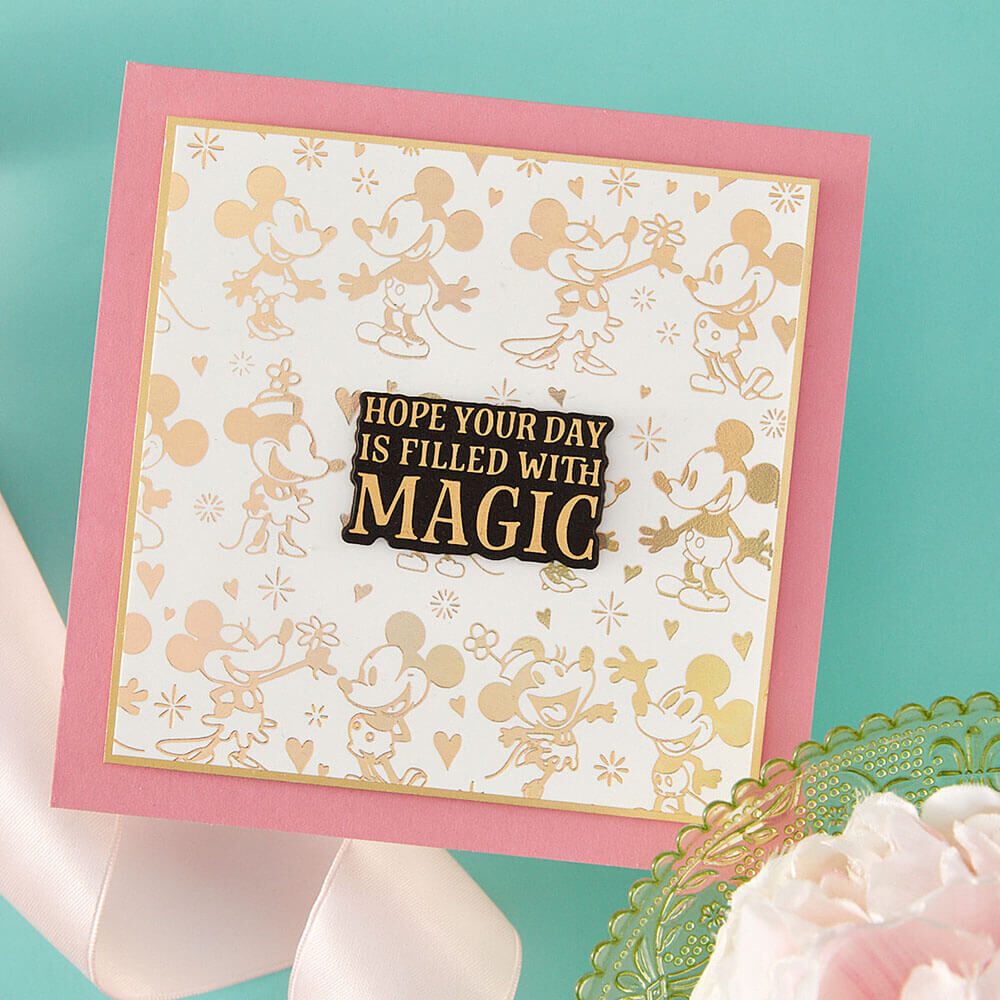 Spellbinders BetterPress Society Press + Foil Plate - Happiest Place BP-353