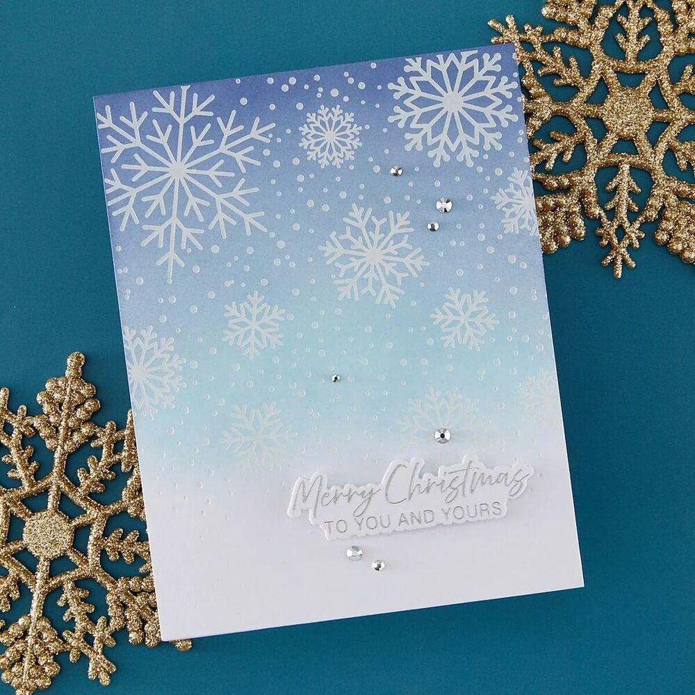 Spellbinders BetterPress Society Press + Foil Plate & Die Set - Winter Peace BP-378