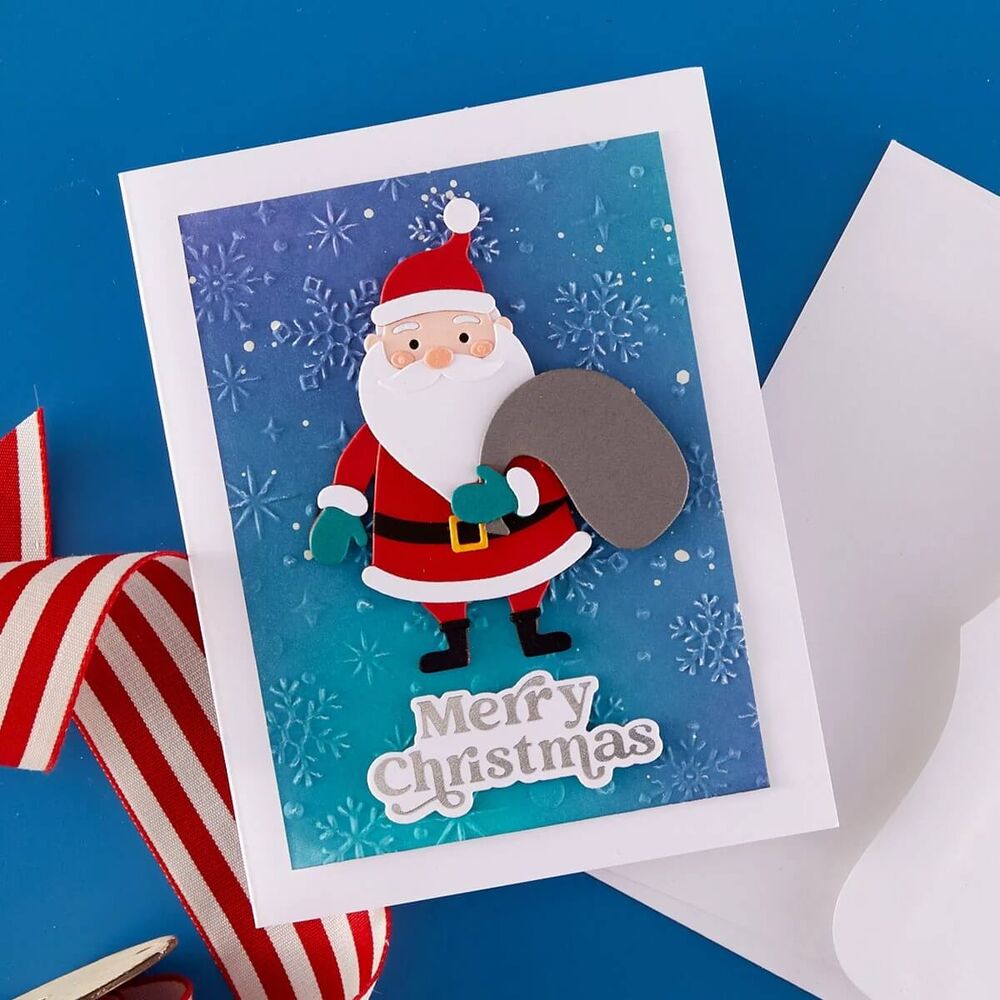Spellbinders BetterPress Society Press + Foil Plate & Die Set - Joyful Christmas Sentiments (by Simon Hurley) BP-389