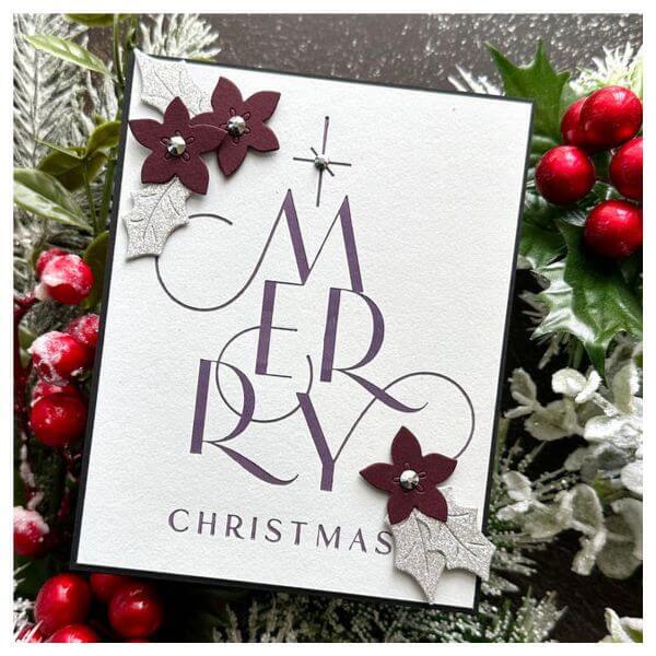 Spellbinders BetterPress Letterpress System Press Plates - Chic Merry Christmas BP056