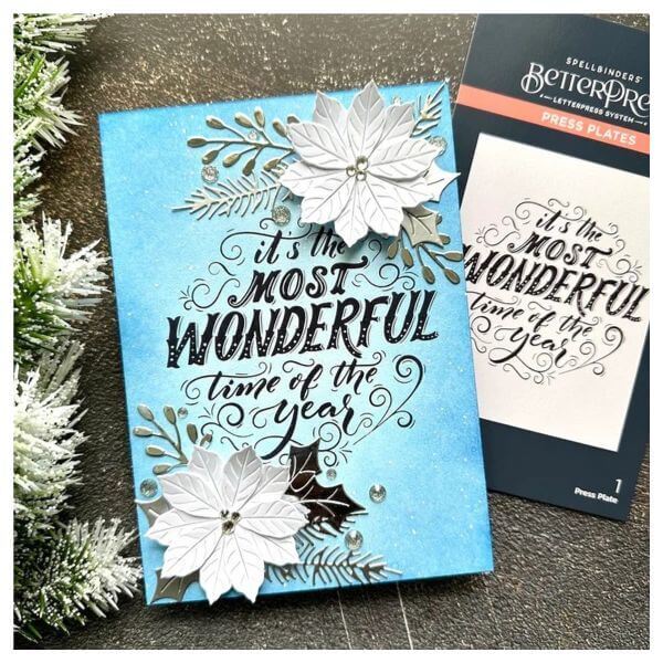 Spellbinders BetterPress Letterpress System Press Plates - Most Wonderful Time BP066