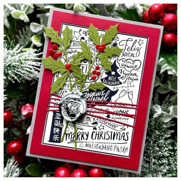 Spellbinders BetterPress Letterpress System Press Plates - Merry Christmas World BP070