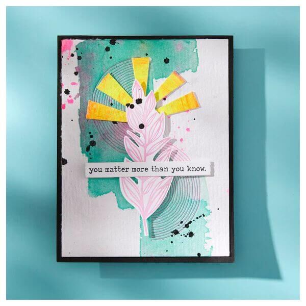 Spellbinders Press Plate - Modern Botanicals Collection - Flourishing (by Dina Wakley) BPR-026