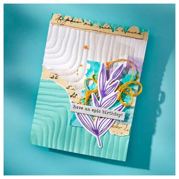 Spellbinders BetterPress Plate & Die Set - Modern Botanicals Collection - Growing (by Dina Wakley) BPR-027