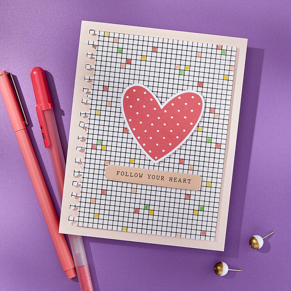 Spellbinders Press Plate - Take Note Collection - Journal Grid BPR-029