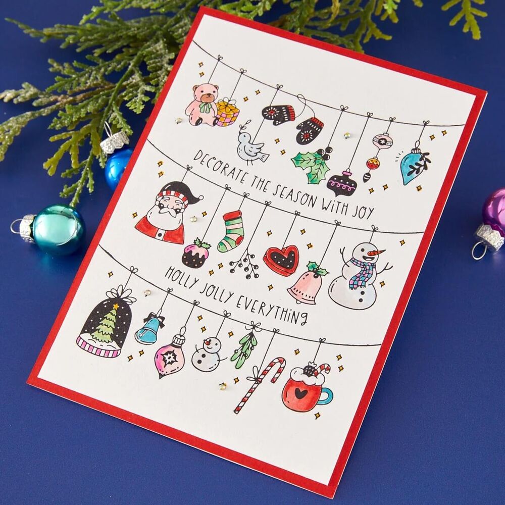 Spellbinders BetterPress Registration Press + Foil Plate - Decorate the Season BPR-037