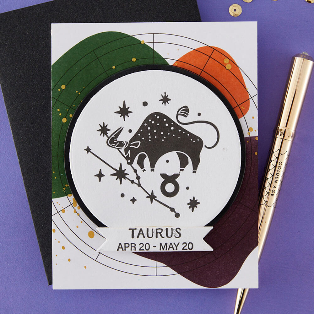 Spellbinders BetterPress Registration Press + Foil Plate - Block Print Taurus BPR-041