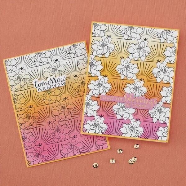 Spellbinders BetterPress Society Press Plate + Die - Radiant Blooms - February 2026 BPS-029
