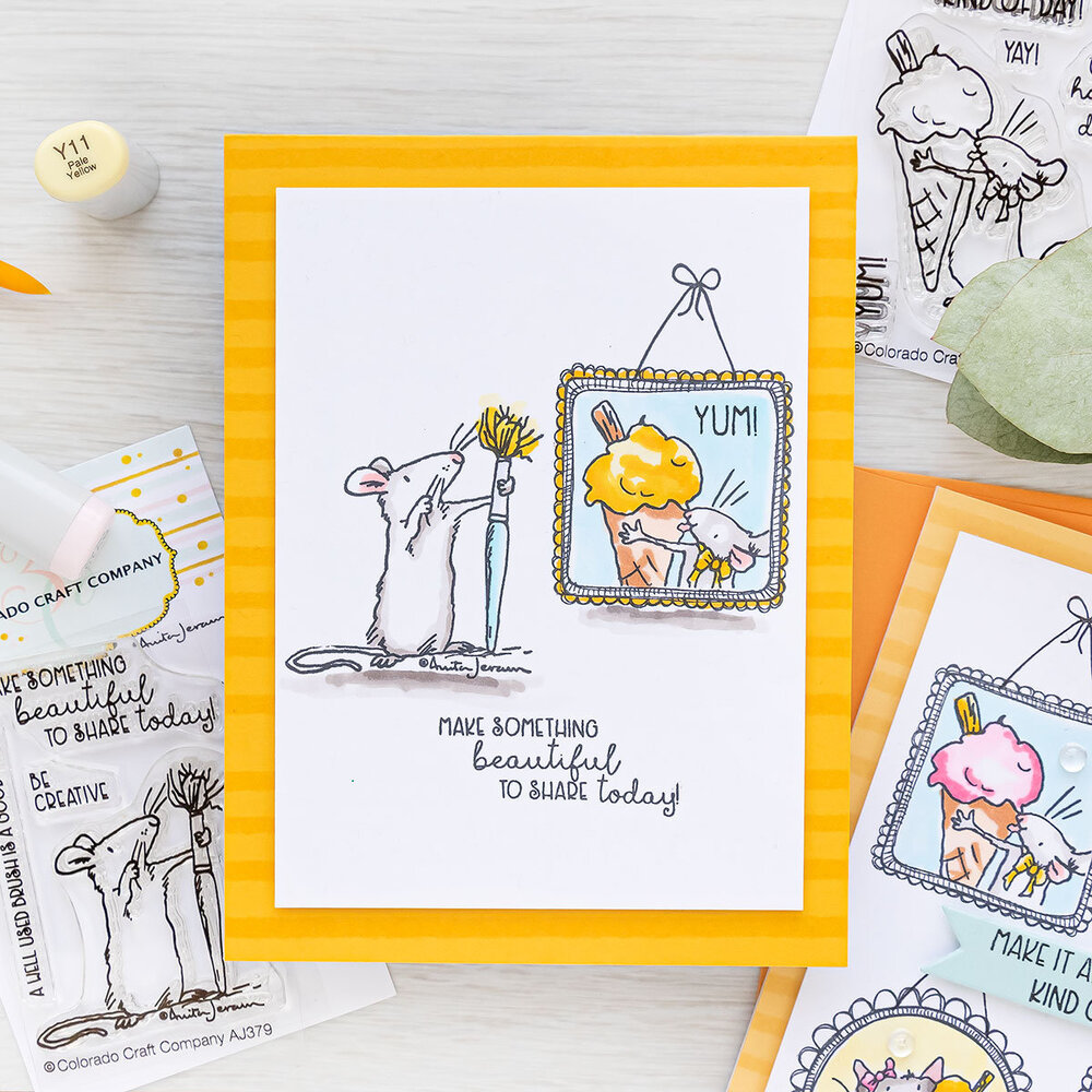 Colorado Craft Company Metal Die Set - Ice Cream Day Mini-By Anita Jeram