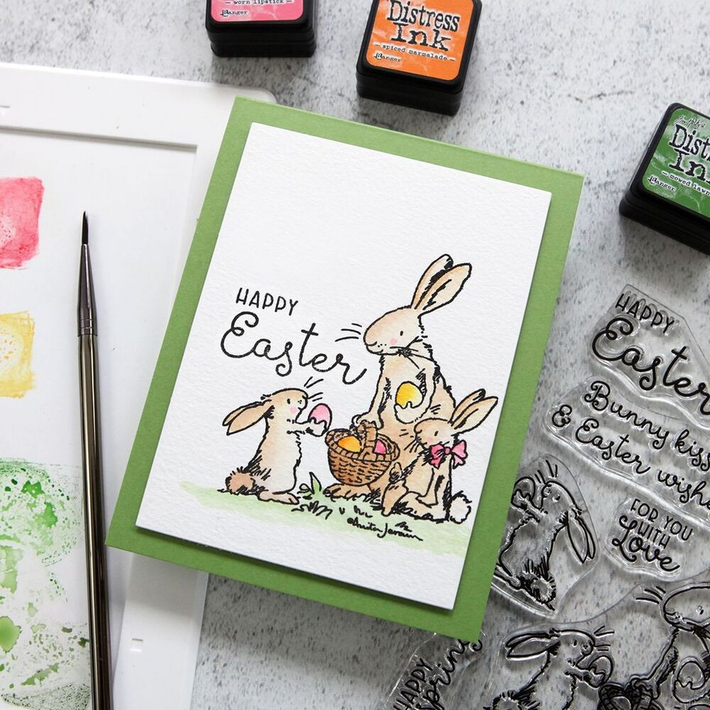 Colorado Craft Company Clear Stamps 4"X6" - Happy Easter - By Anita Jeram