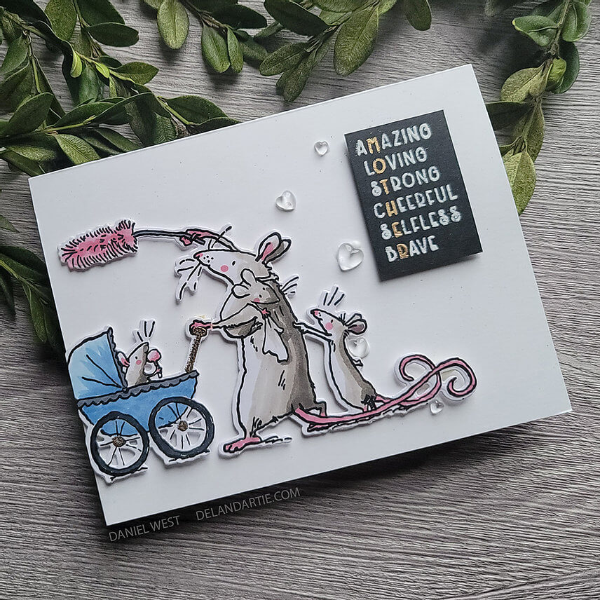 Colorado Craft Company Clear Stamps 4"X6" - Amazing Mom - By Anita Jeram