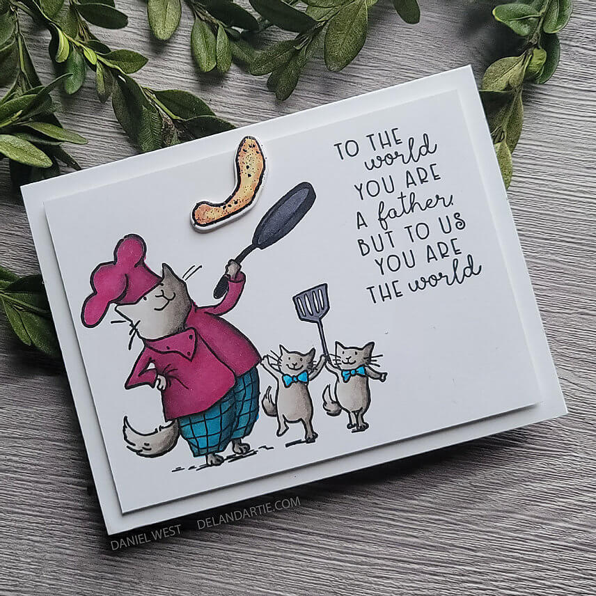 Colorado Craft Company Clear Stamps 4"X6" - Dad's Cooking