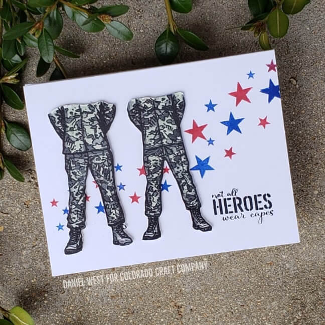Colorado Craft Company Clear Stamps 4"X6" - Military Strong (Lovely Legs)