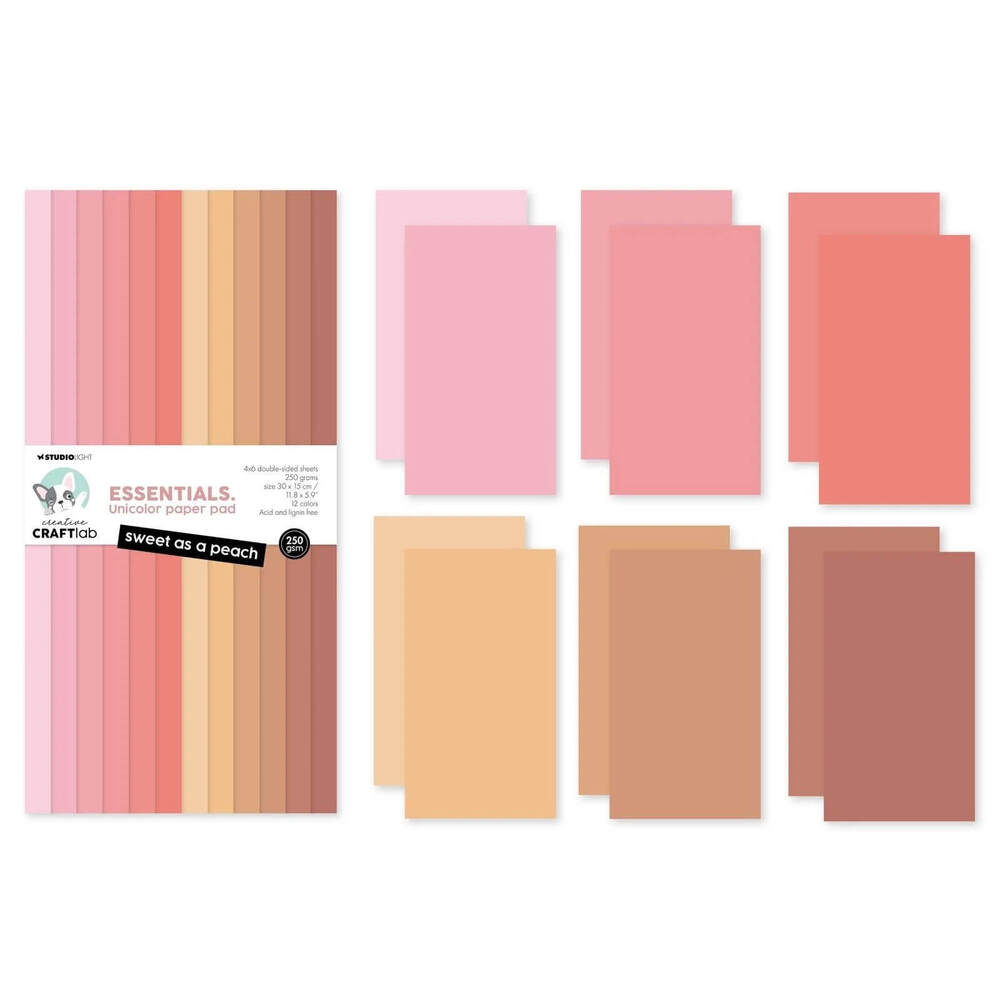 Creative Craftlab Essentials Unicolor Paper Pad - Sweet As a Peach