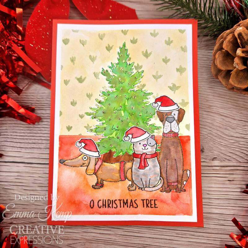 Creative Expressions Clear Stamps by Jane's Doodles - O Christmas Tree (6in x 8in)